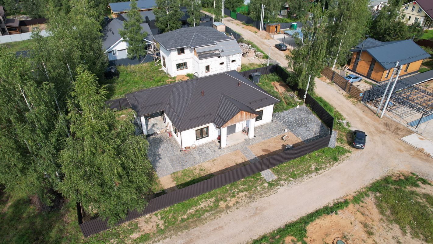 Строительство одноэтажного дома под ключ в КП Грибово Лайф г Пушкино